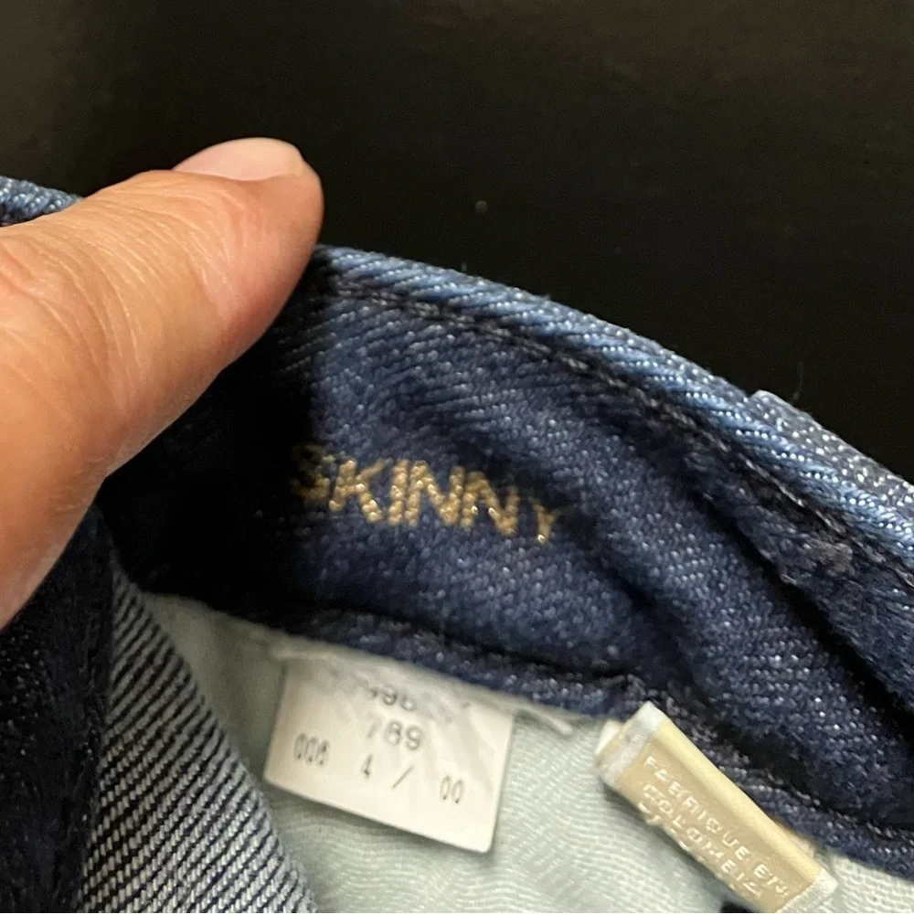 Michael Kors Skinny Jeans Blue Stretch Denim Mid Rise Size 4